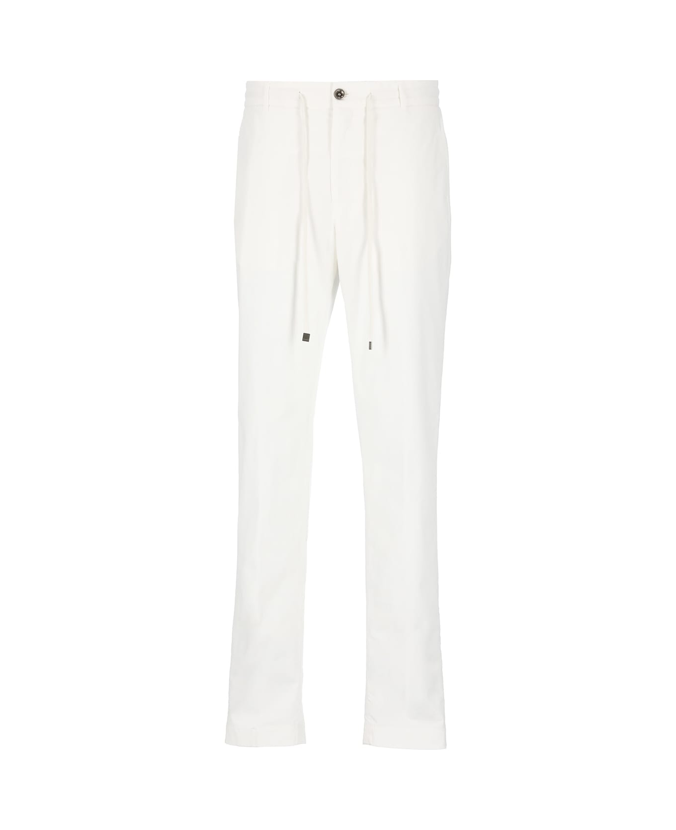 Peserico Cotton Curdoroy Trousers - White