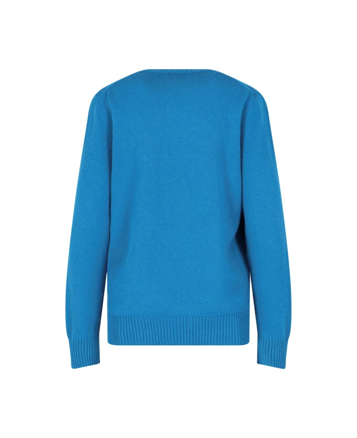 Drumohr Crewneck Sweater Sweater - AZZURRO