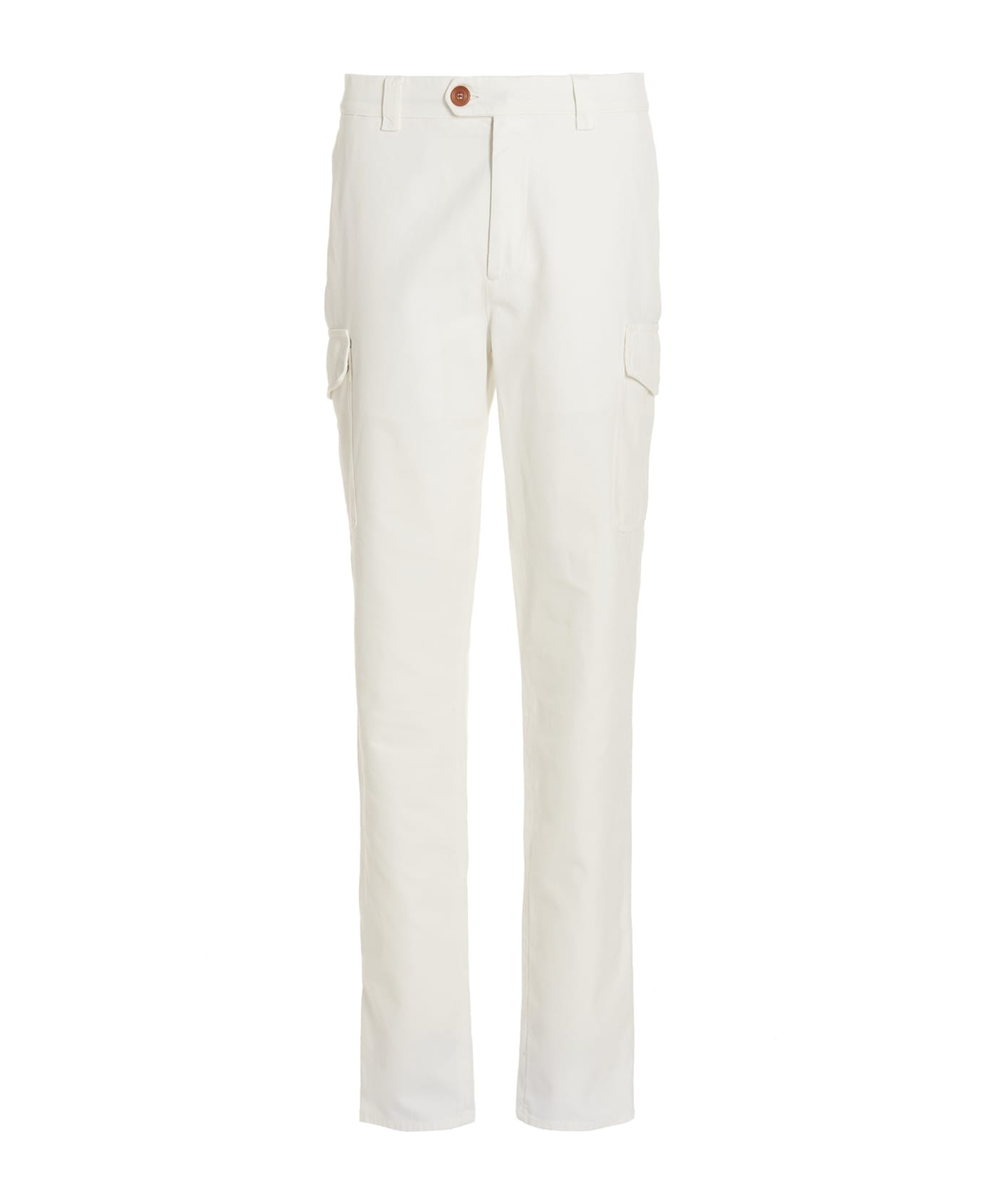 Brunello Cucinelli Cargo Pants - White