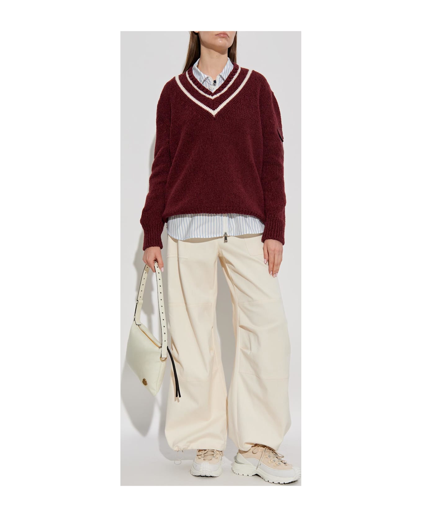 Moncler Wool Sweater - RED