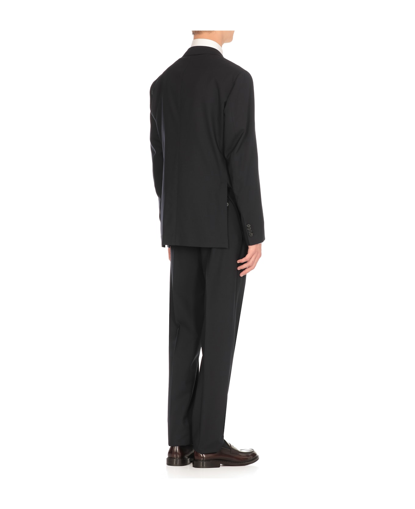 Caruso Wool Suit - Blue
