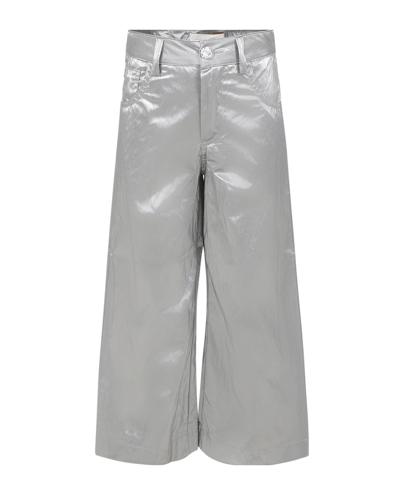 Genny Silver Trousers For Girl - Silver