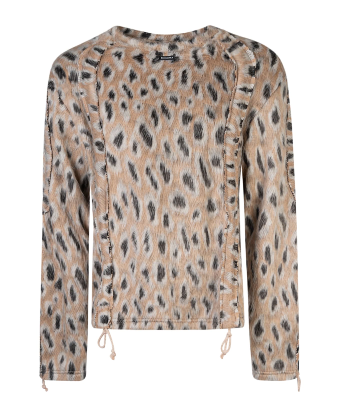 Bluemarble Furry Leopard Sweater - Furry Leopard ニットウェア