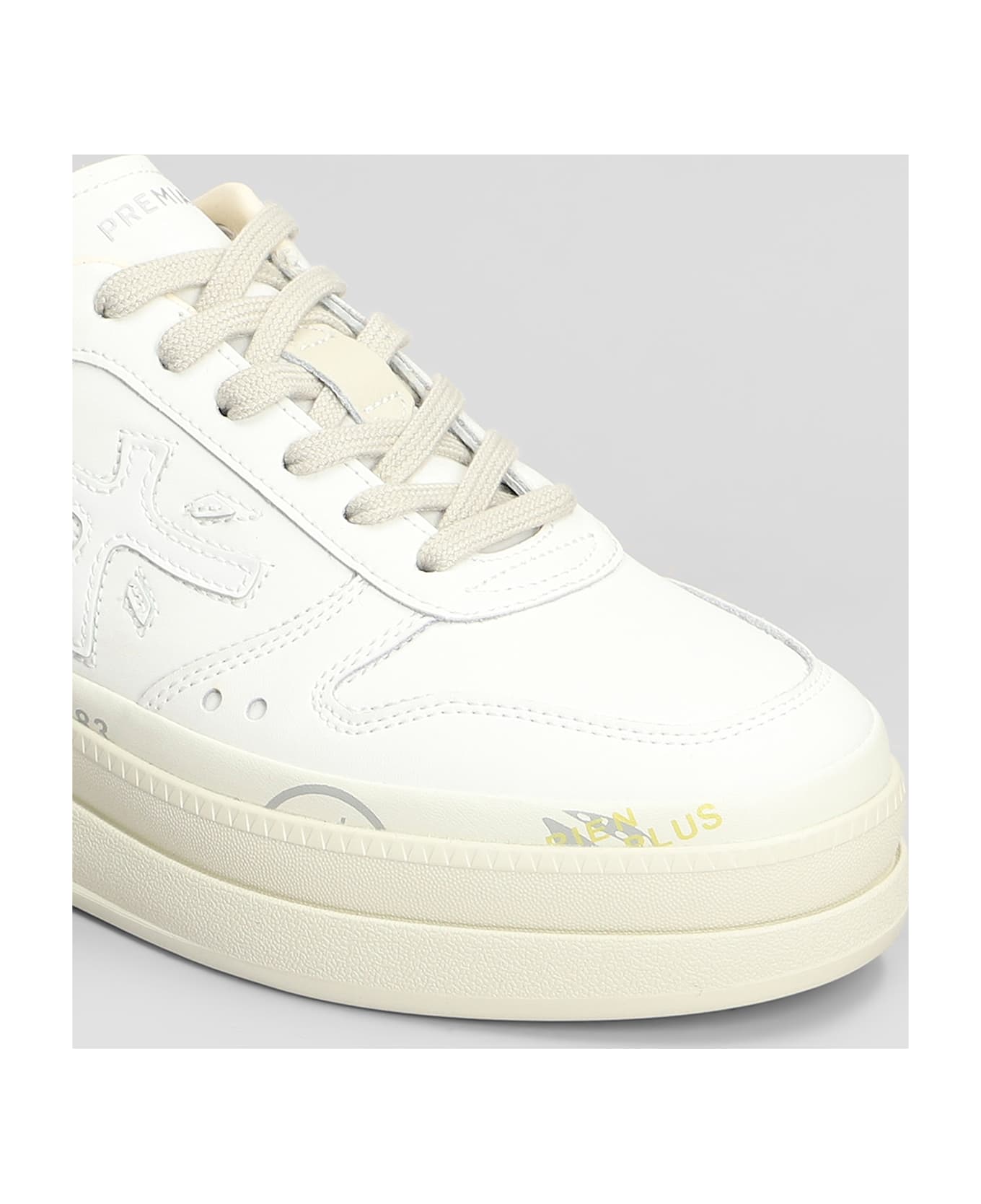 Premiata Micol Sneakers In White Leather - white