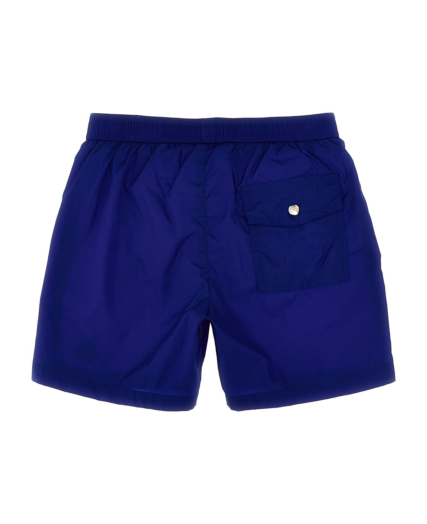 Moncler Logo Patch Swim Shorts - Blue