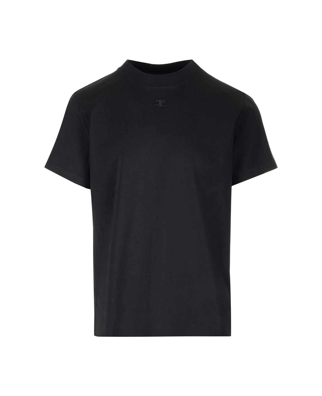 Courrèges Straight Fit T-shirt - Black