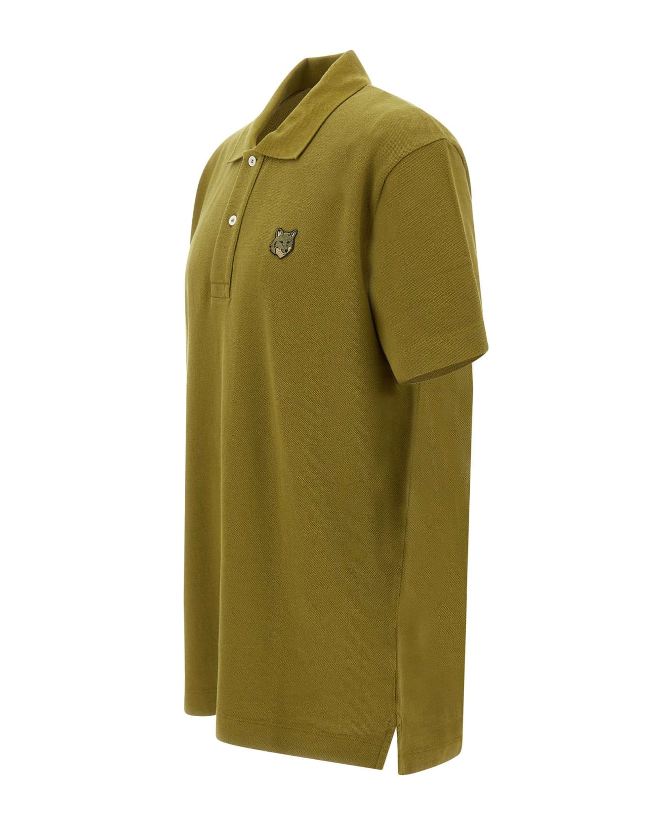 Maison Kitsuné Cotton Piquet Polo Shirt - Nero