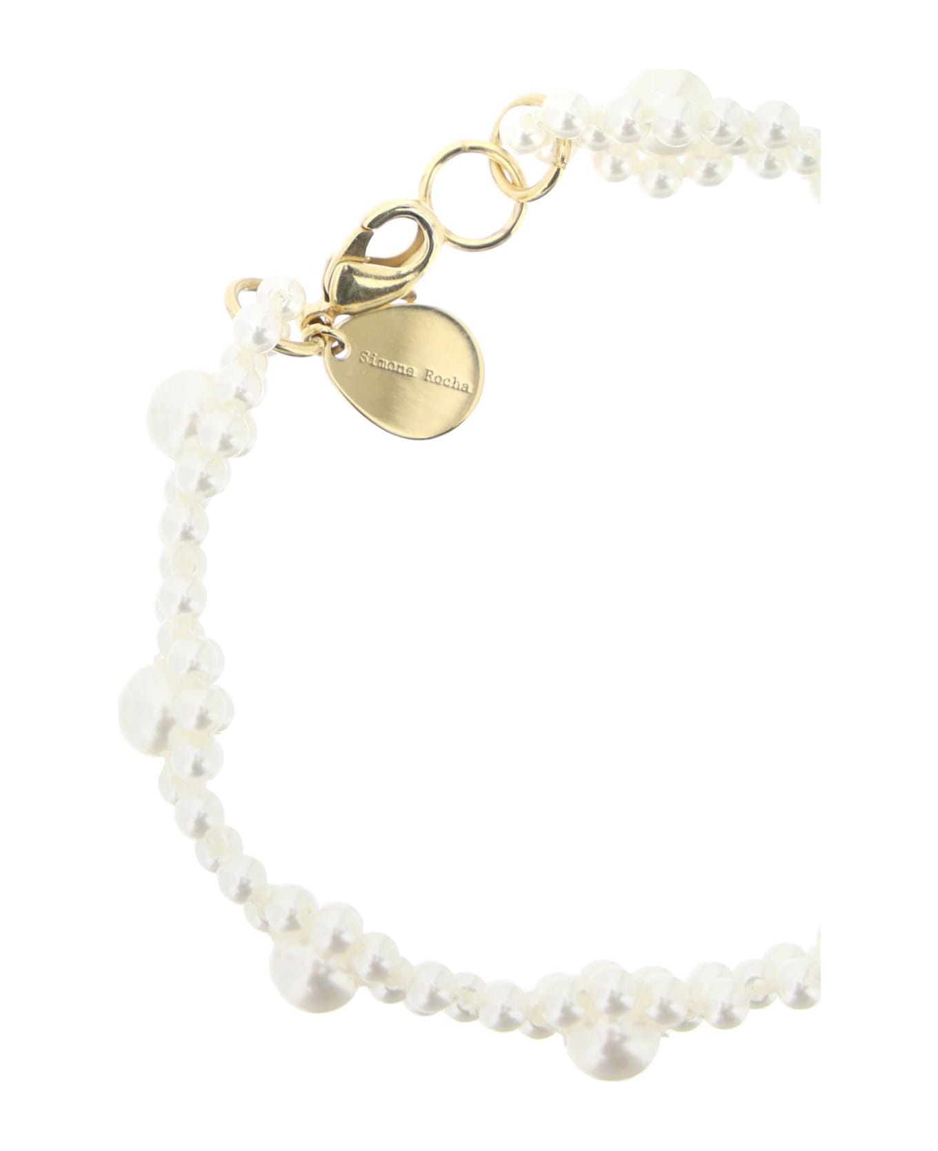 Simone Rocha Bracelet With Daisy-shaped Beads - PEARL (White)