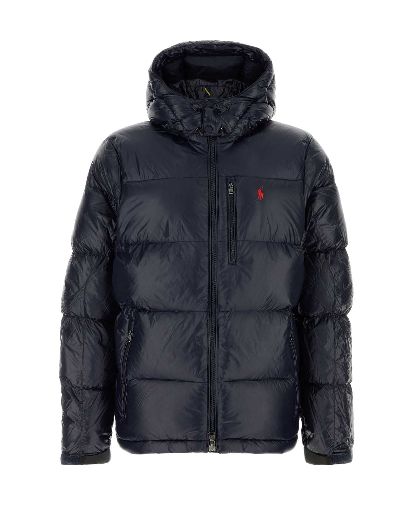 Polo Ralph Lauren Navy Blue Nylon Down Jacket - COLLECTIONNAVYGLOSSY
