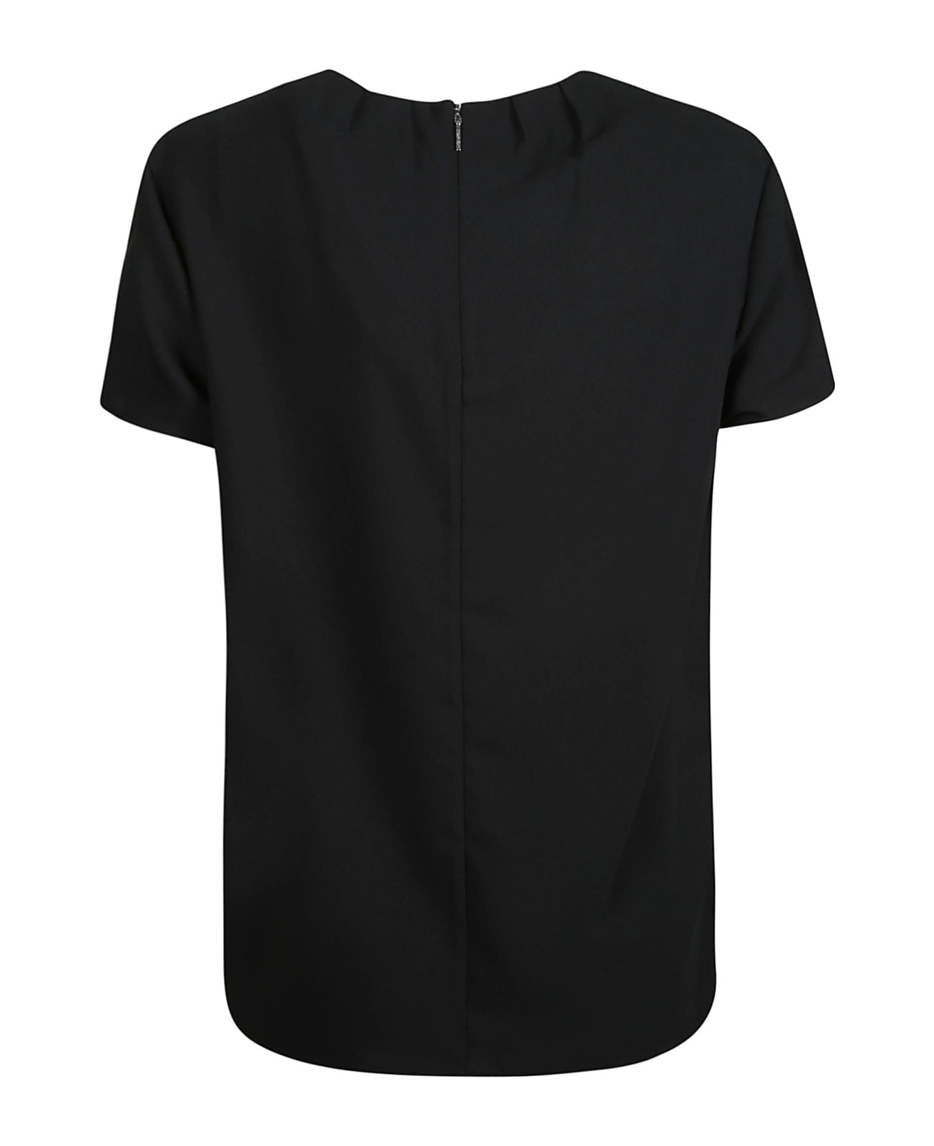 Calvin Klein Metal Bar Short-sleeved Blouse - Black ブラウス