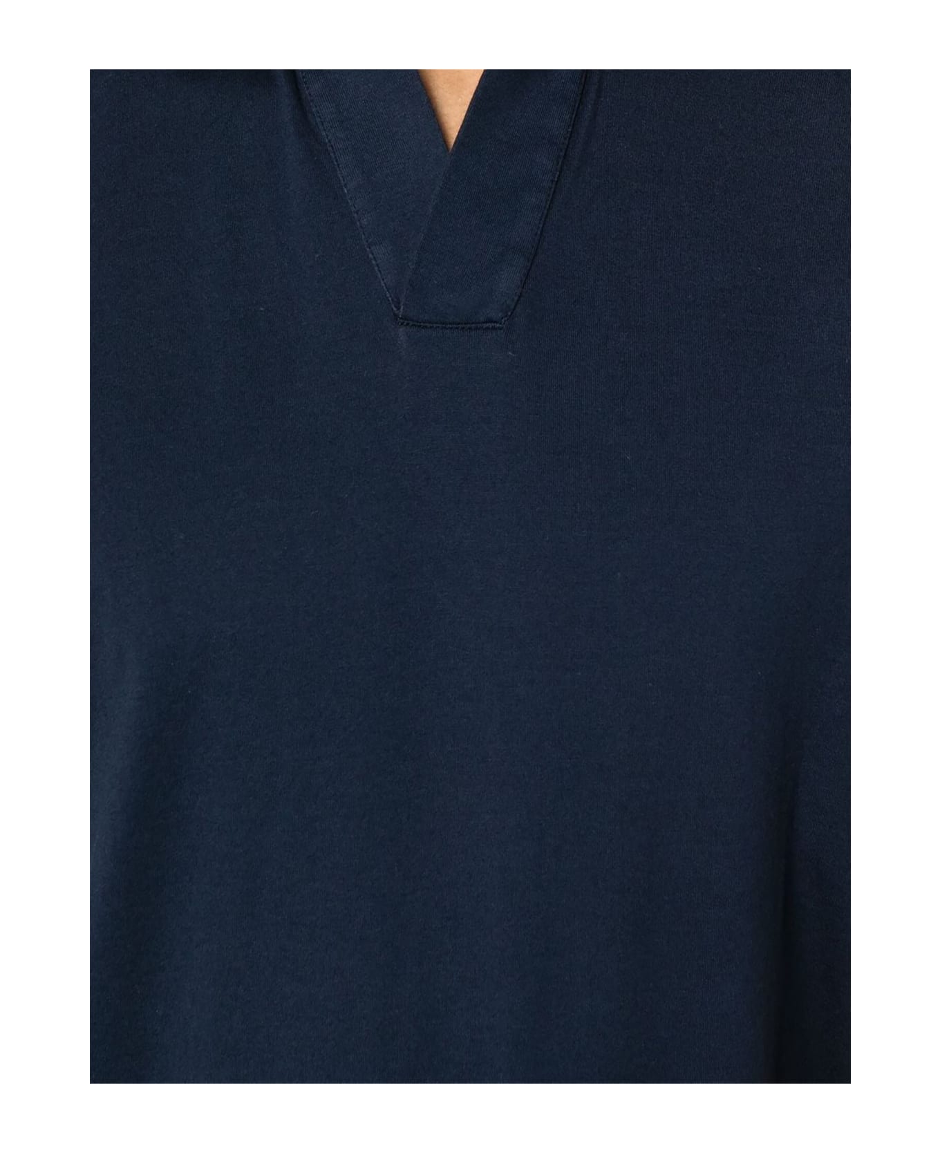 Fedeli Blue Cotton Polo Shirt - Blue ポロシャツ