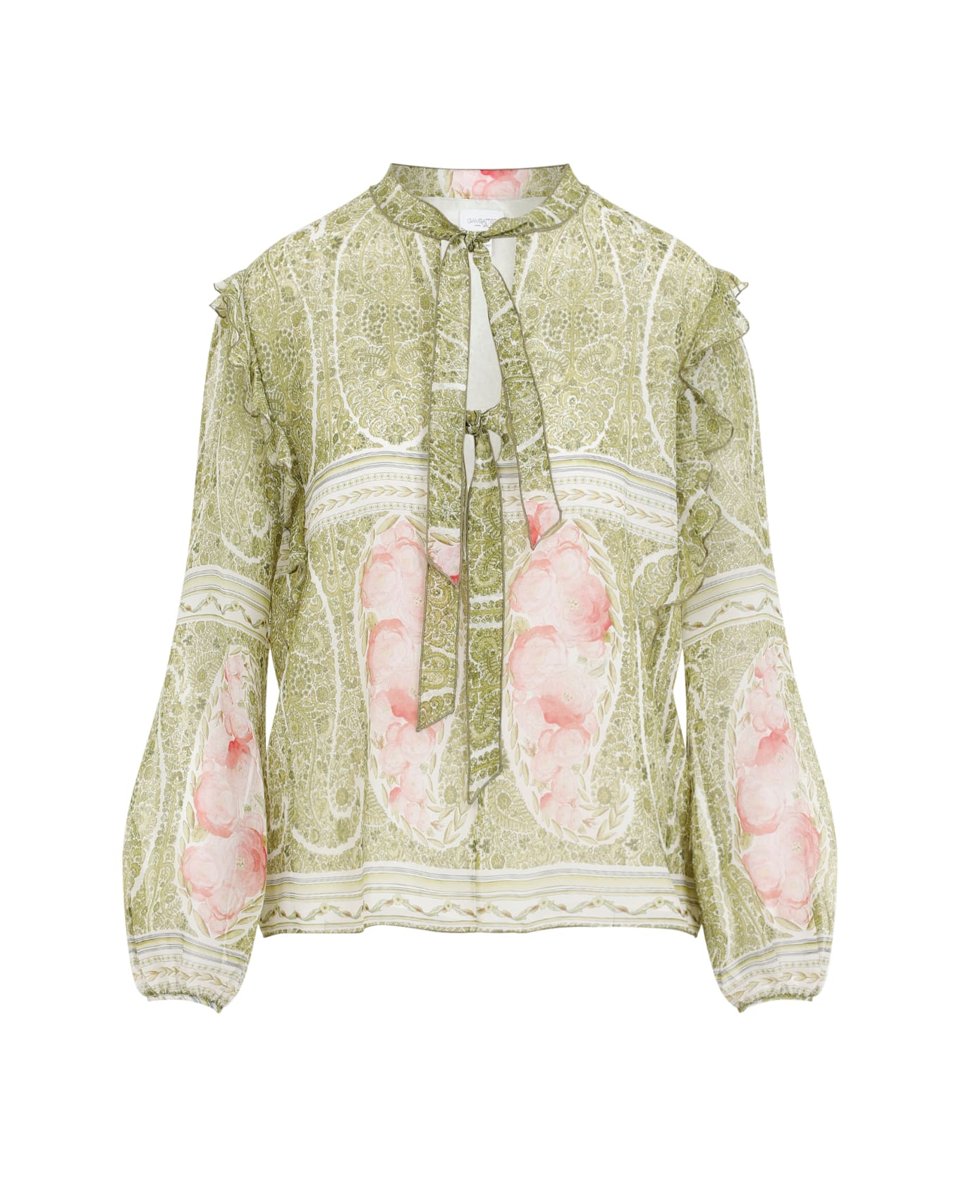 Giambattista Valli Printed Blouse - Green Rose