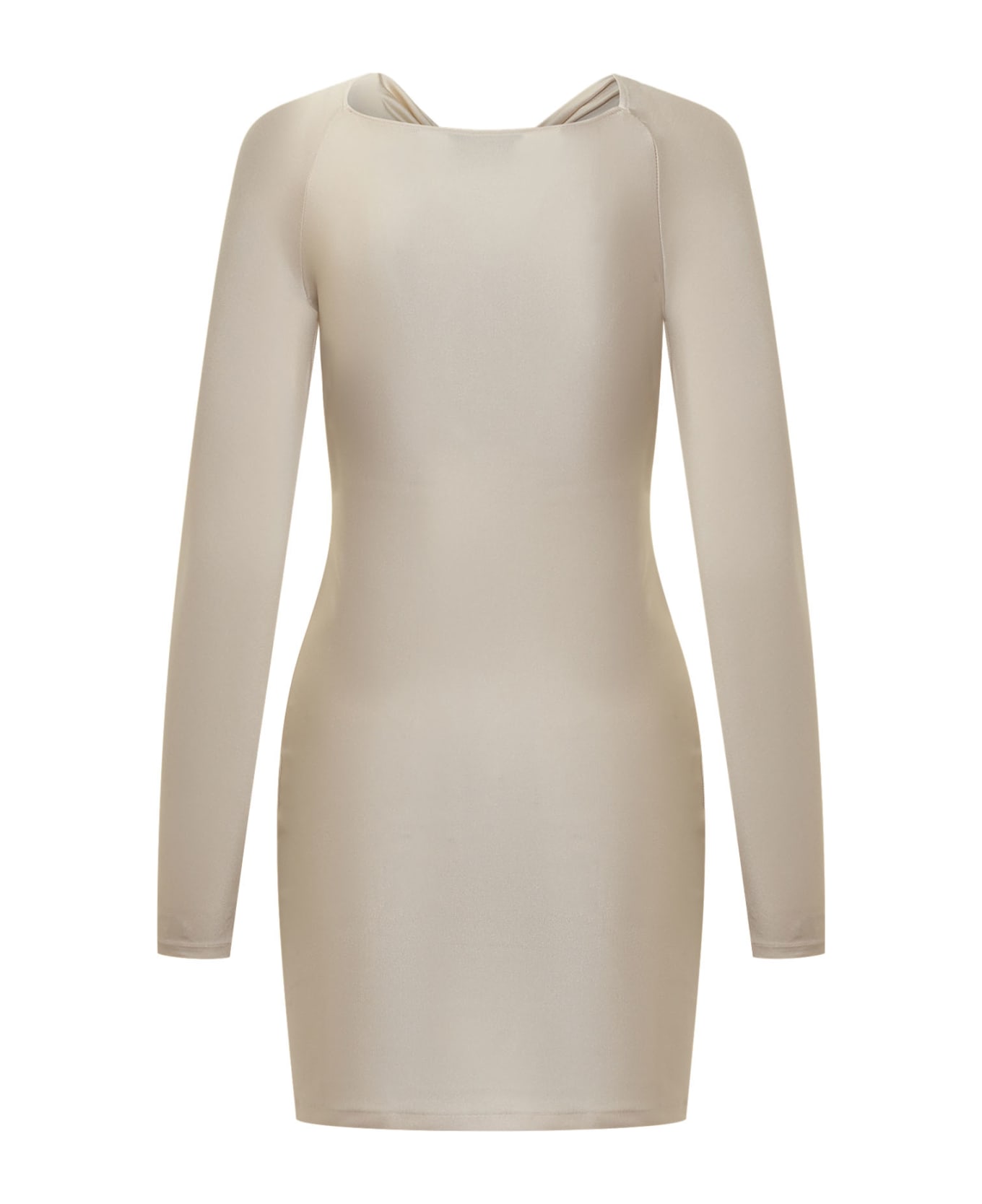 Coperni Dress With Knot - BEIGE MACADAMIA