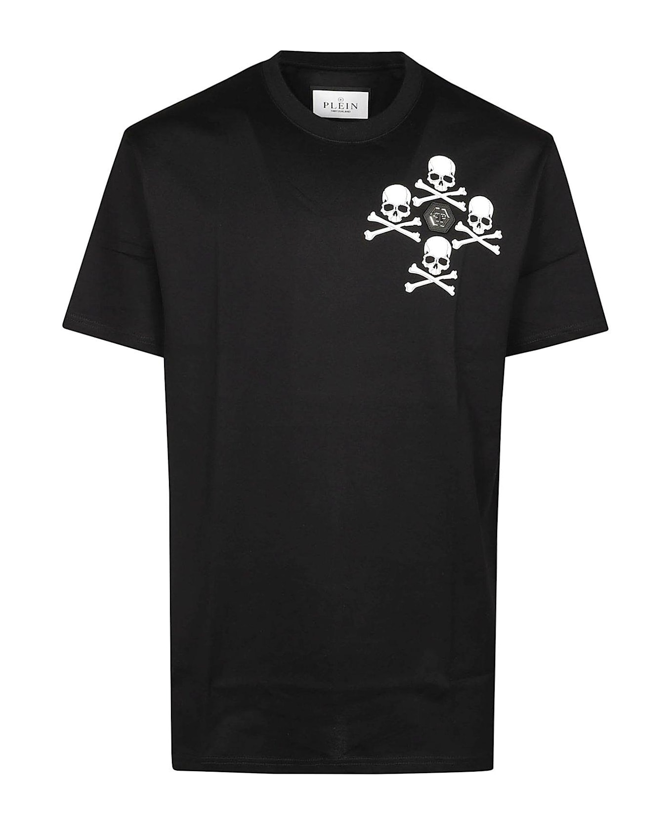 Philipp Plein Round Neck Skull T-shirt - Black