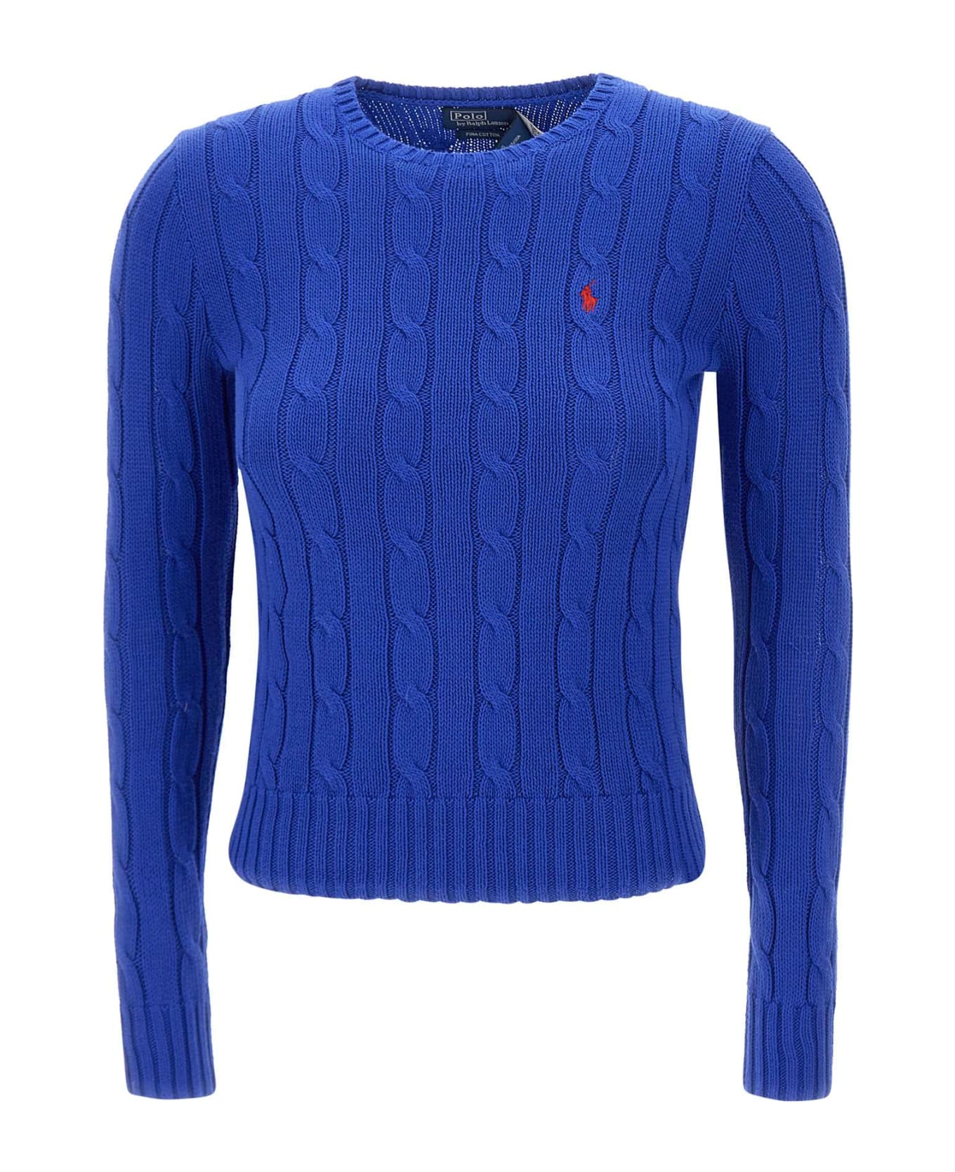Polo Ralph Lauren "classic" Pima Cotton Sweater - BLUE ニットウェア