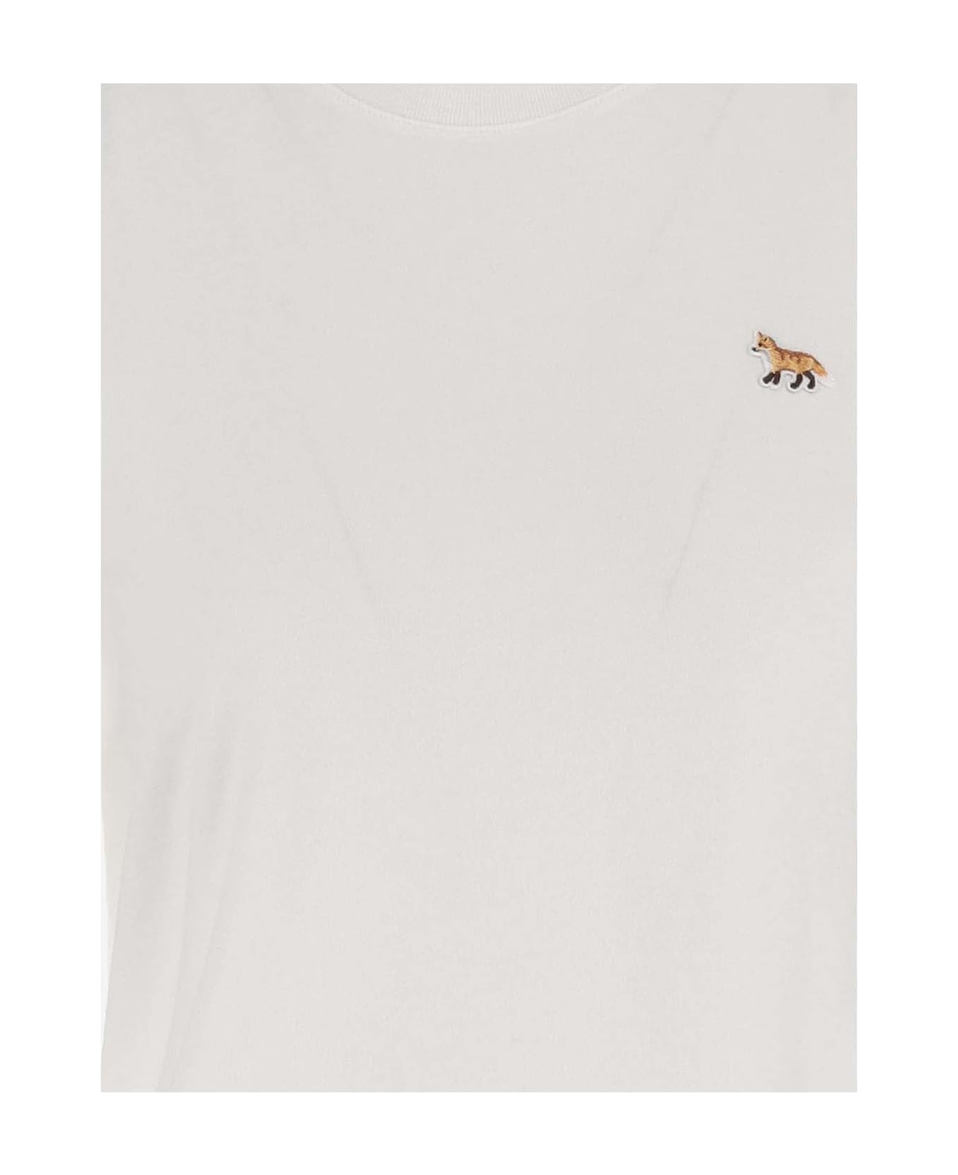 Maison Kitsuné Cotton T-shirt With Logo - White