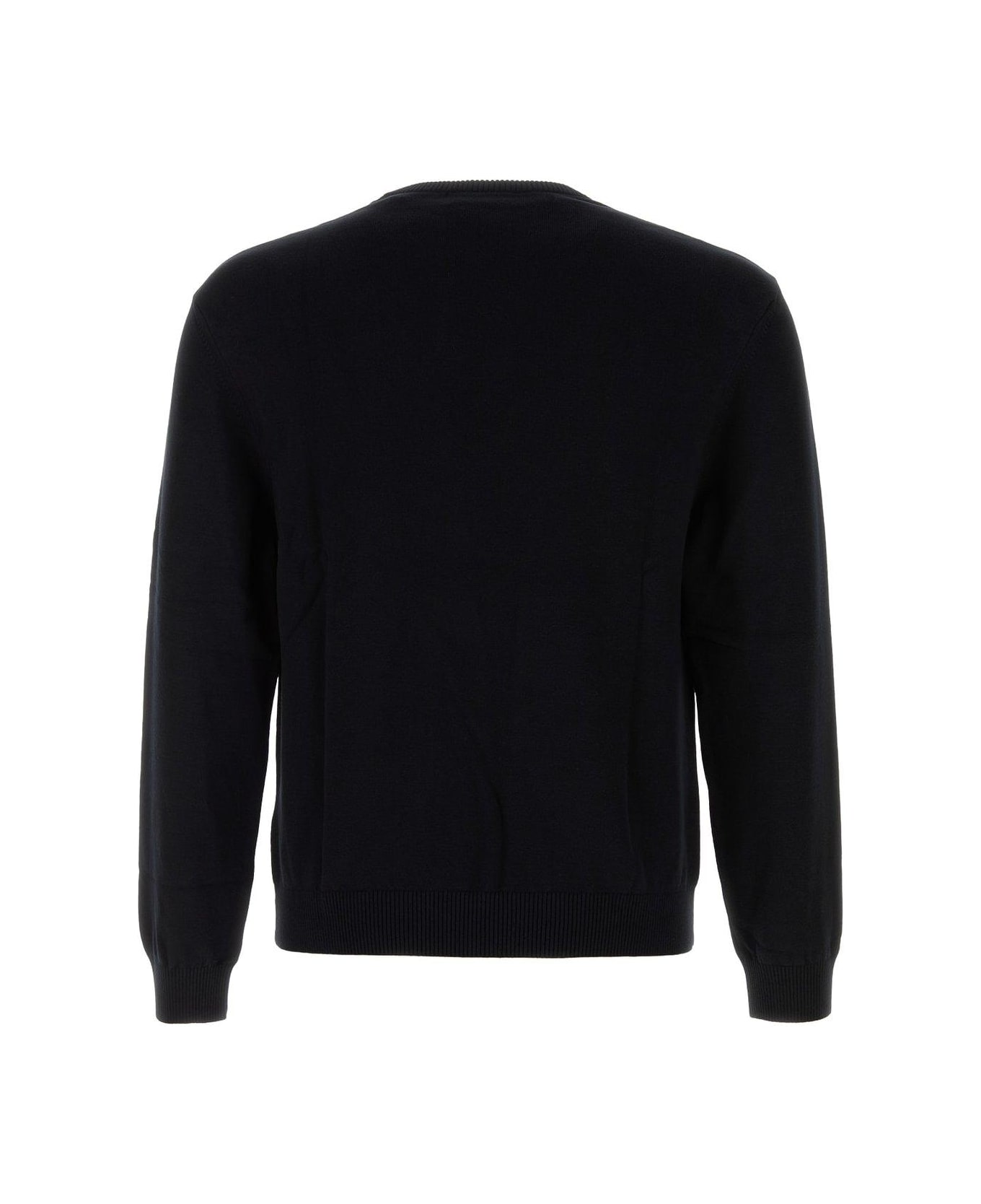 Marine Serre Moon Jacquard Crewneck Sweatshirt - BLACK
