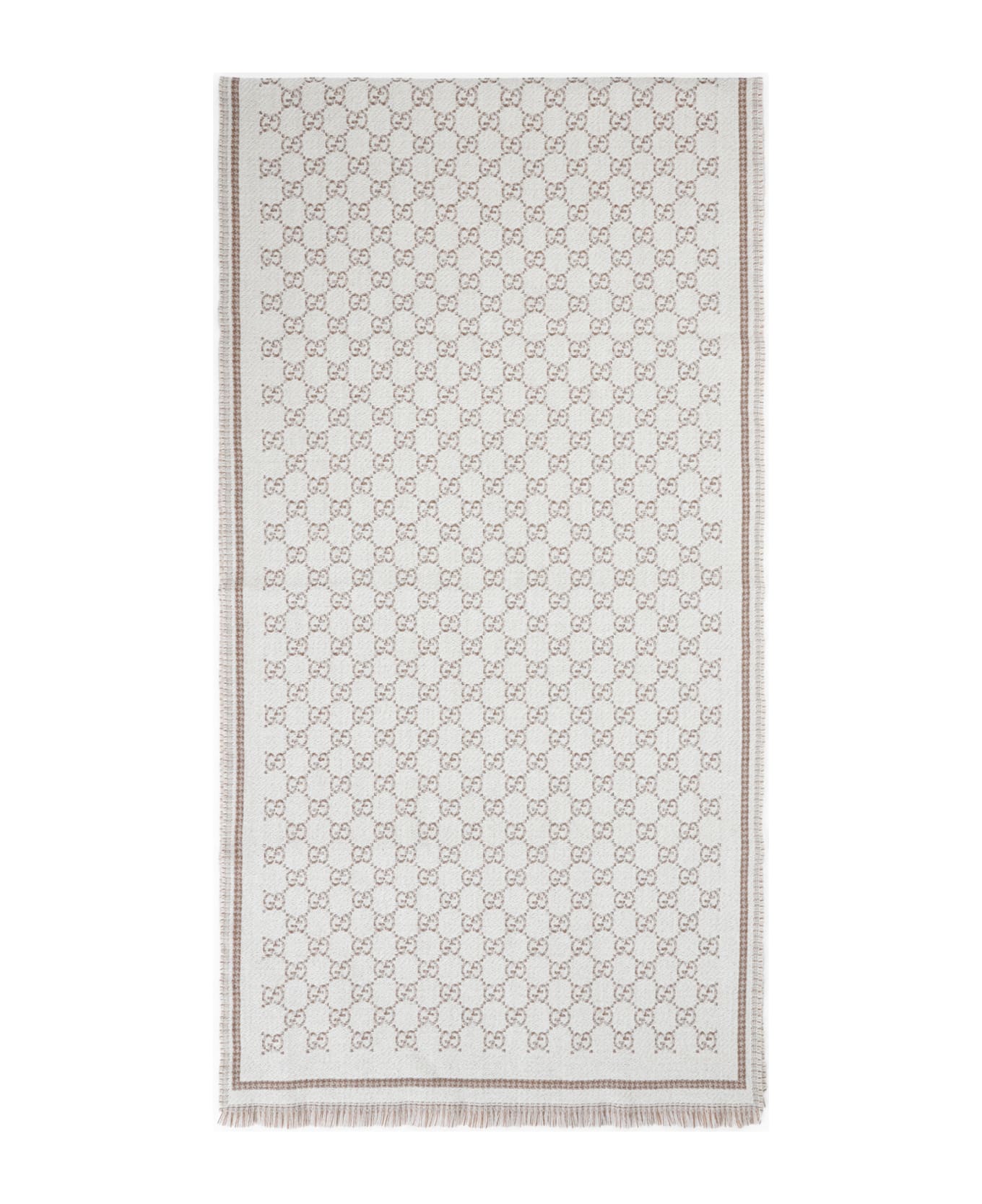 Gucci Gg Scarf - Beige Ivory