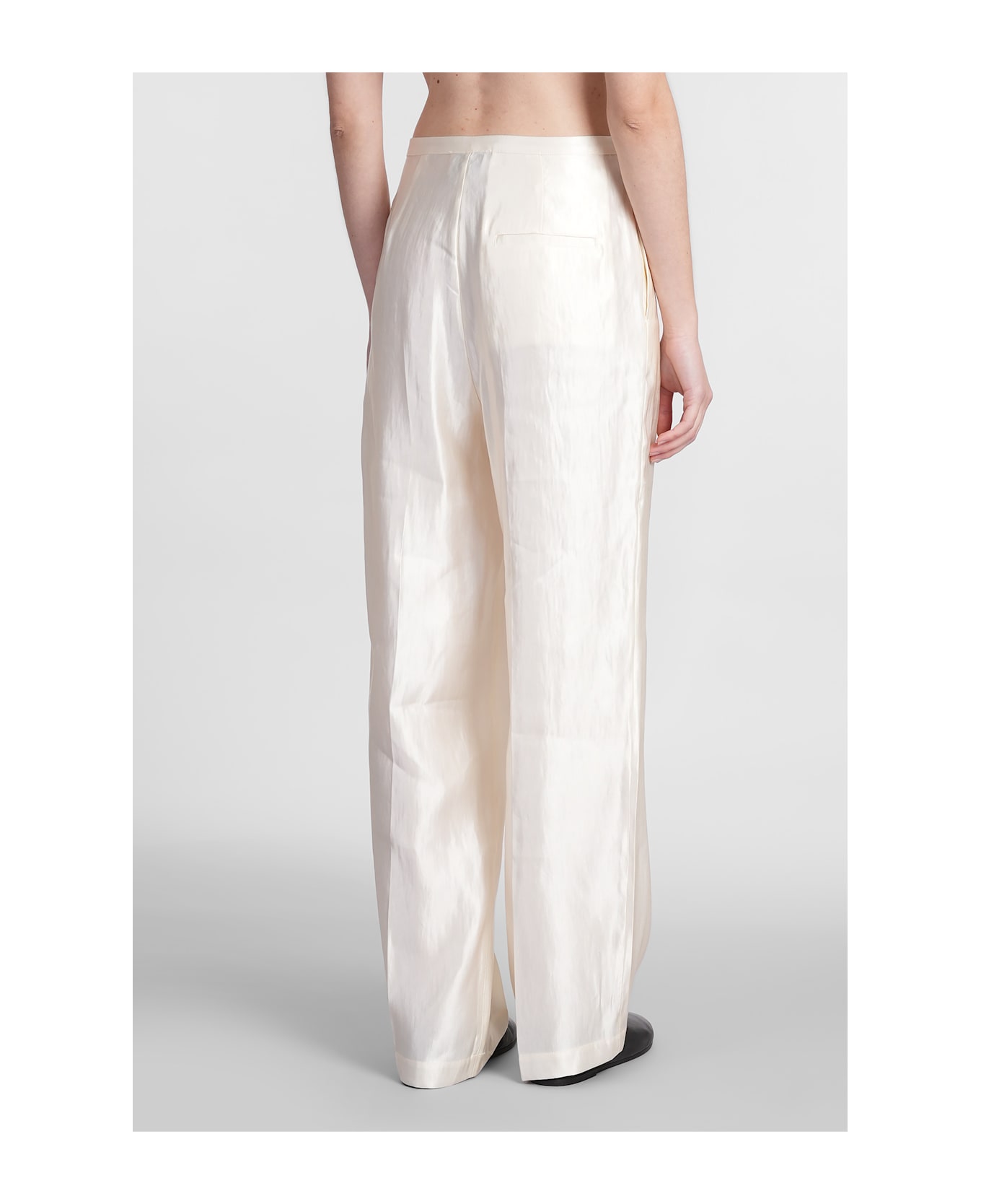 Loulou Studio Sally Pants In Beige Linen - beige