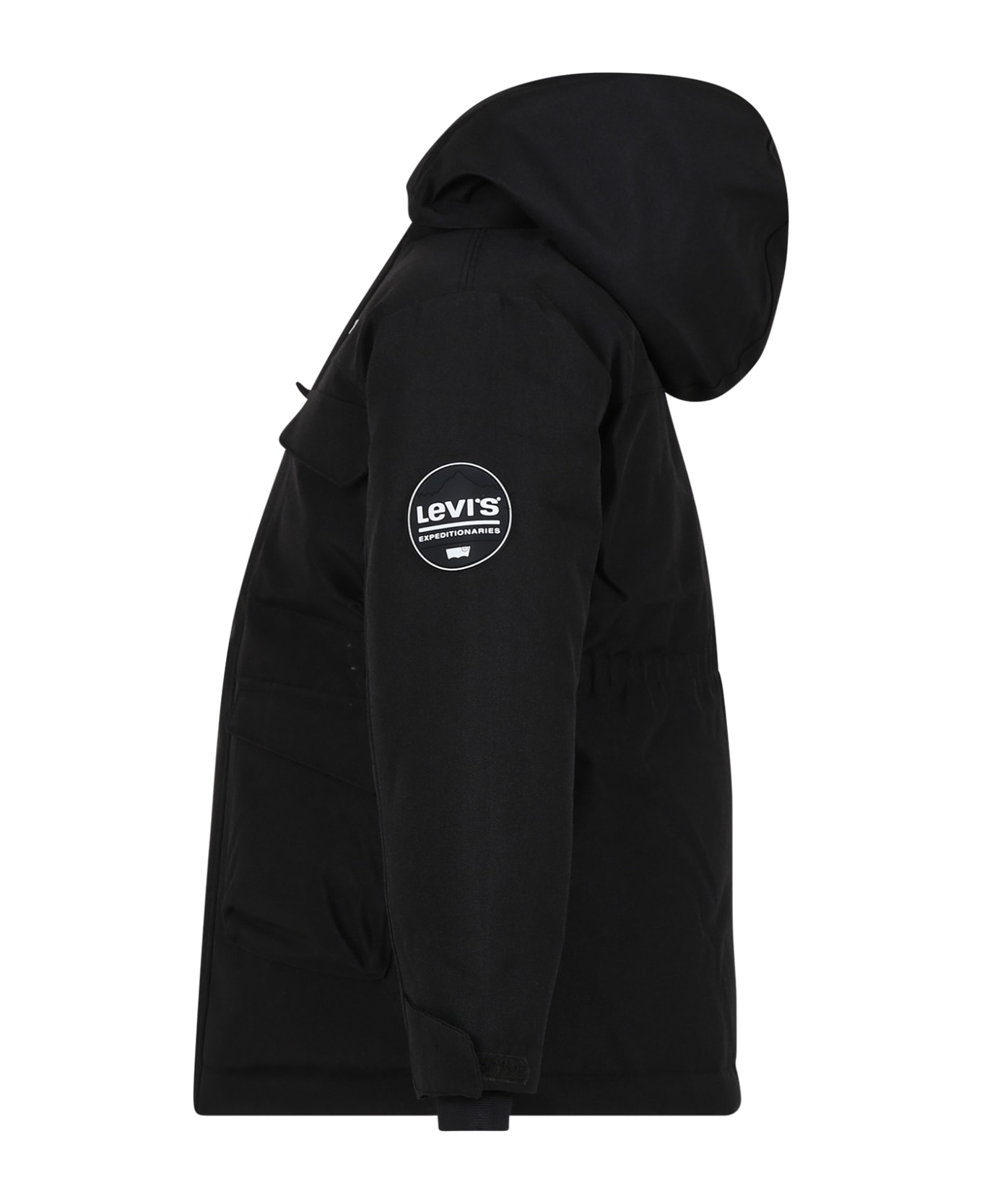Levi's Black Jacket For Boy With Logo - Black