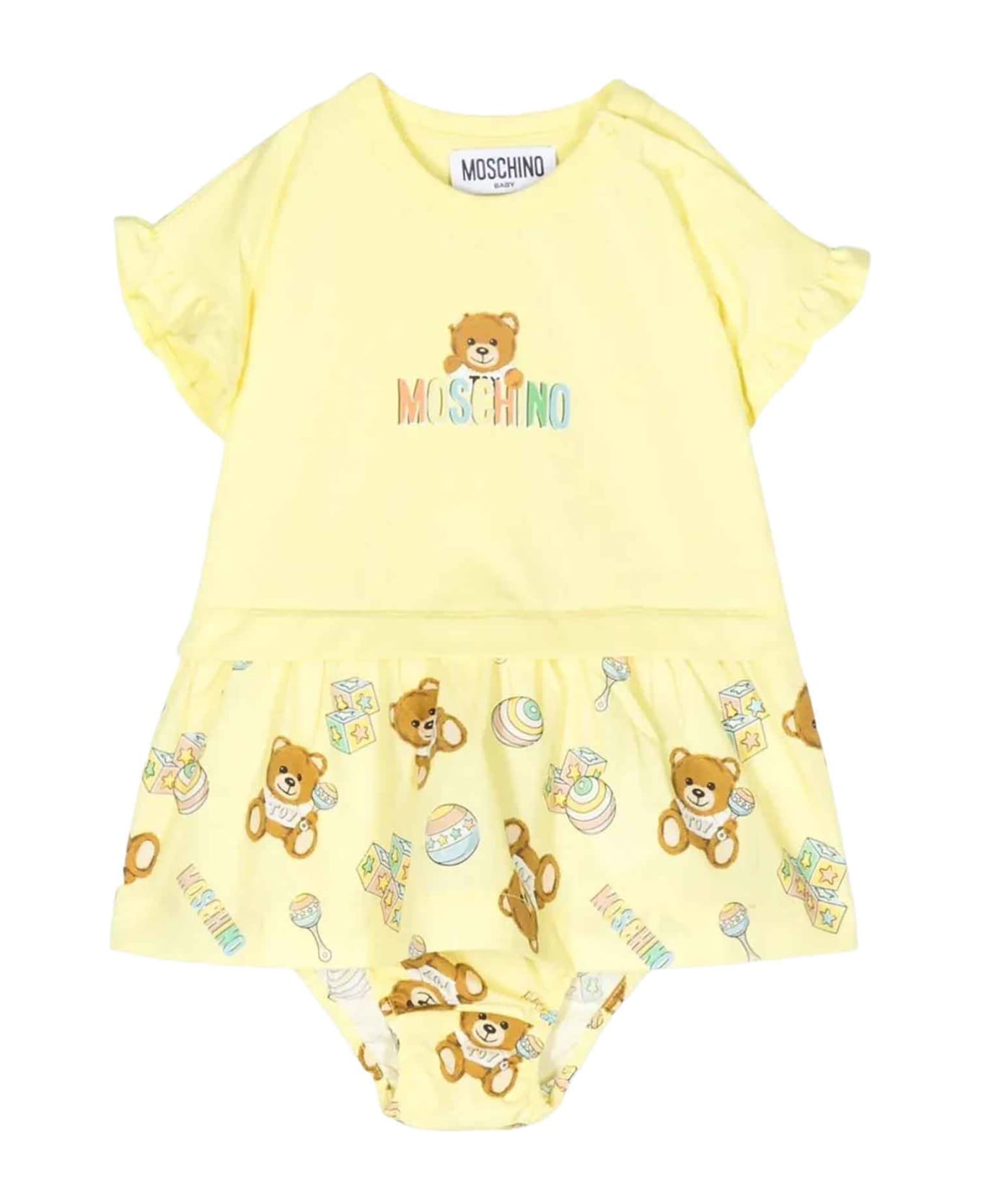 Moschino Yellow Dress Baby Girl - Giallo