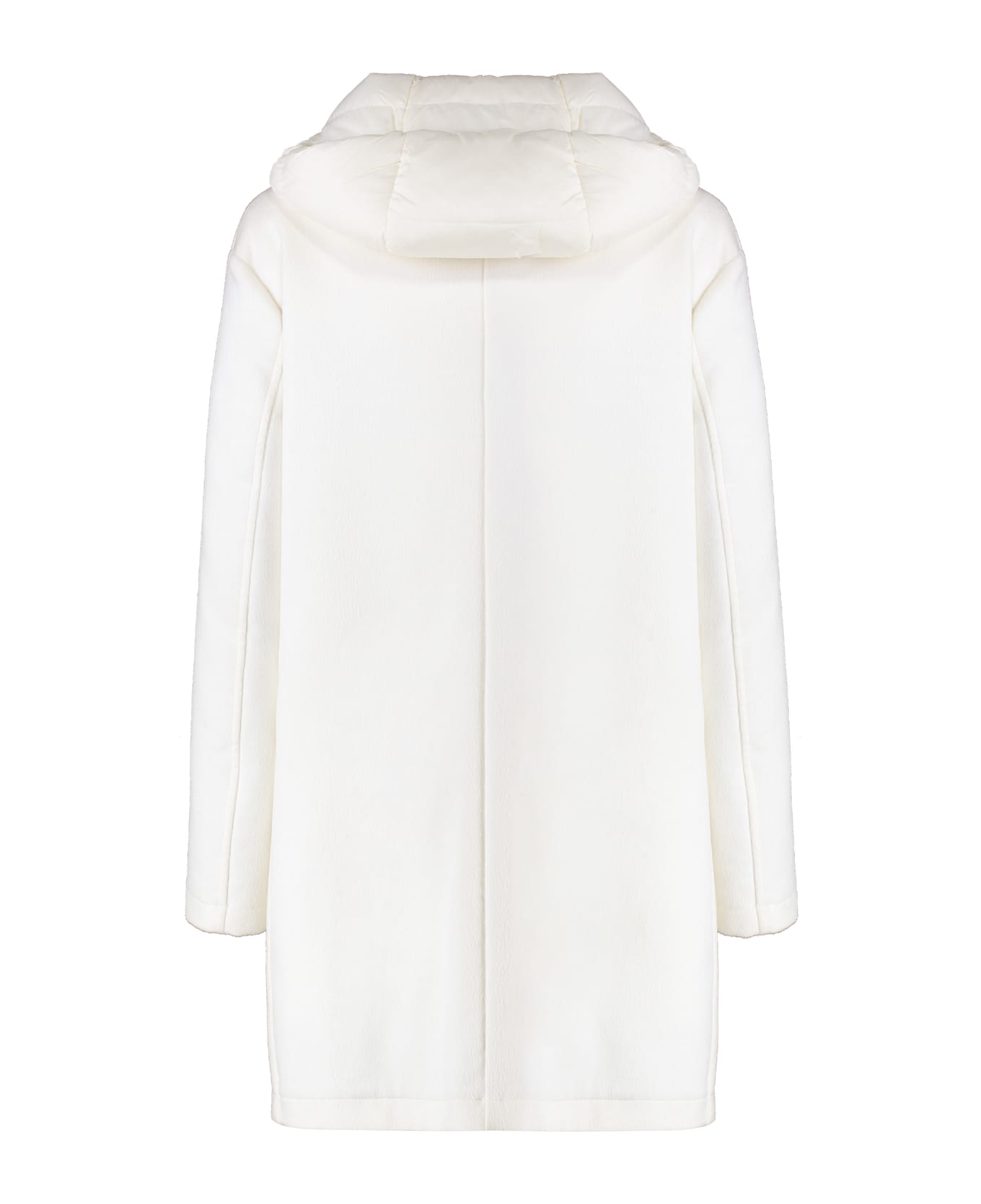 Moorer Crans Coat With Removable Inner Vest - White