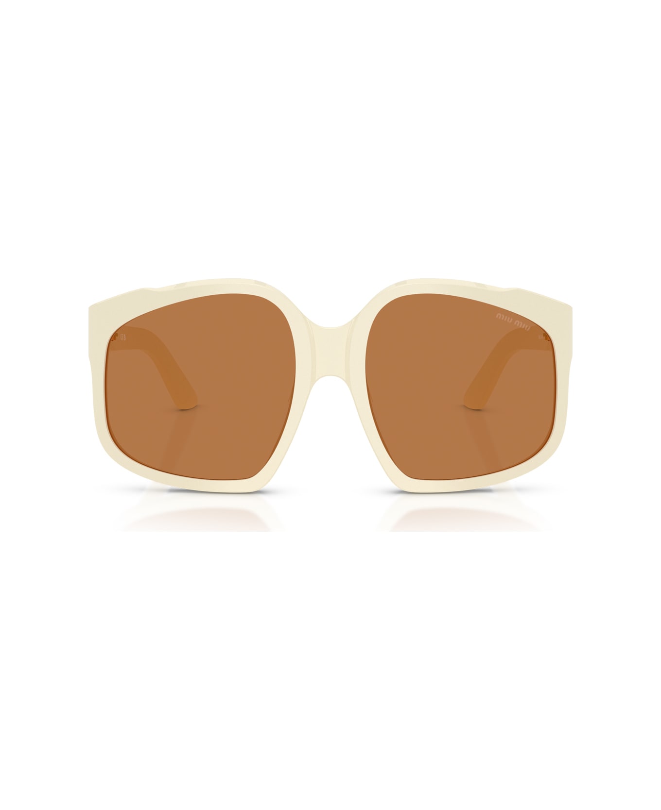 Miu Miu 0mu A07s Ombre 21d90q - White Milk Sunglasses - Bianco