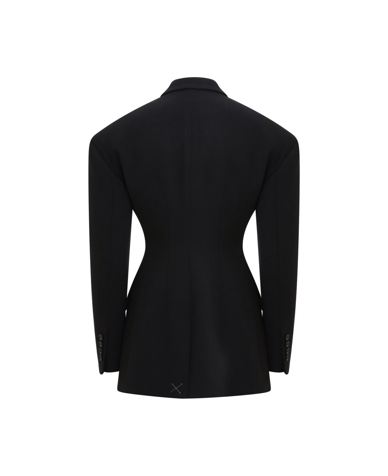 Dolce & Gabbana Double-breasted Technical Crepe Jacket - Nero コート