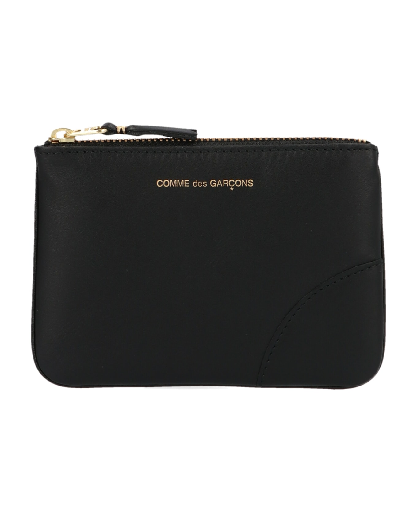 Comme des Garçons Wallet Logo Print Wallet - Black  