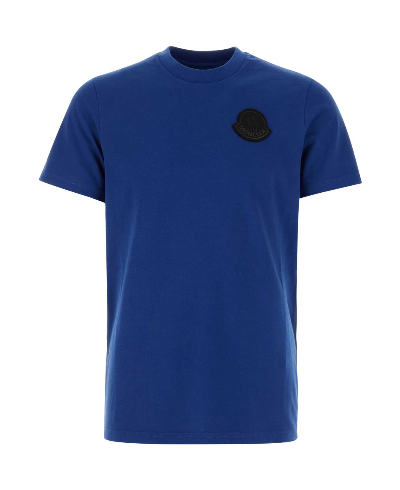 Moncler Electric Blue Cotton T-shirt - 749 シャツ