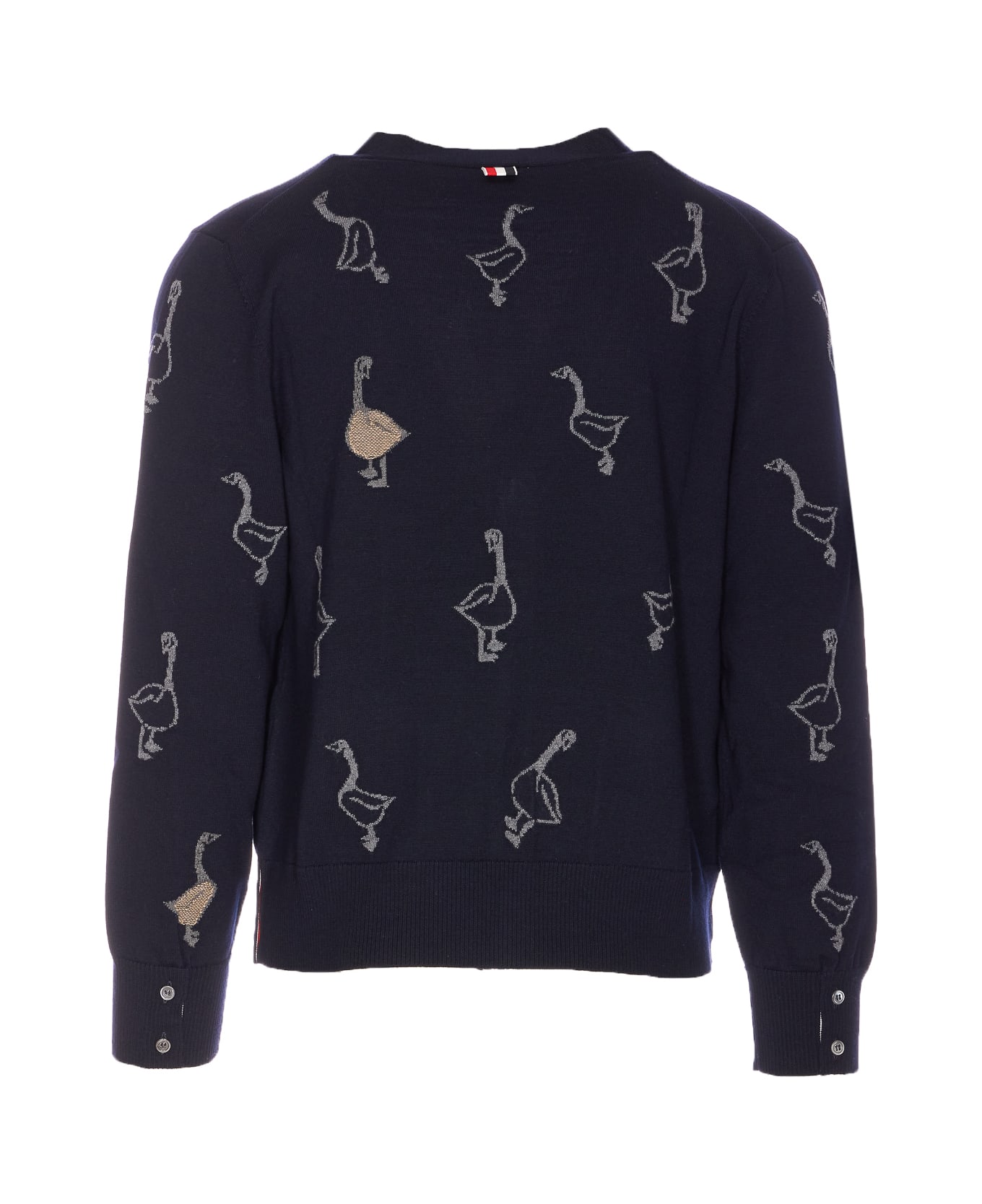 Thom Browne Geese Cardigan - Blue