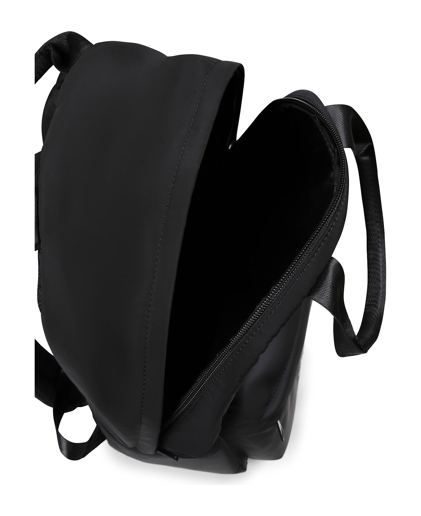 Karl Lagerfeld Kids Black Backpack For Kids With Choupette And Karl Lagerfeld - Black