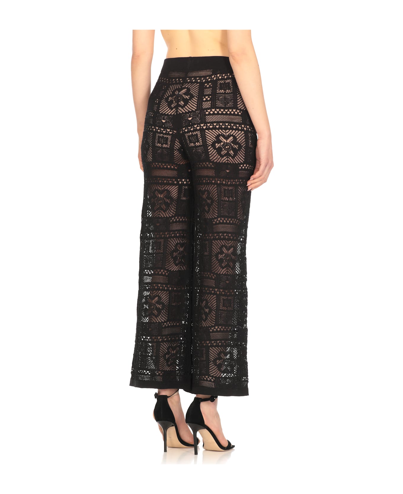 D.Exterior Cotton Pants - Black