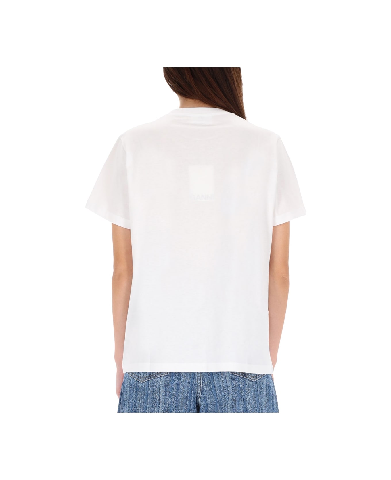 Ganni "puppy" T-shirt - WHITE