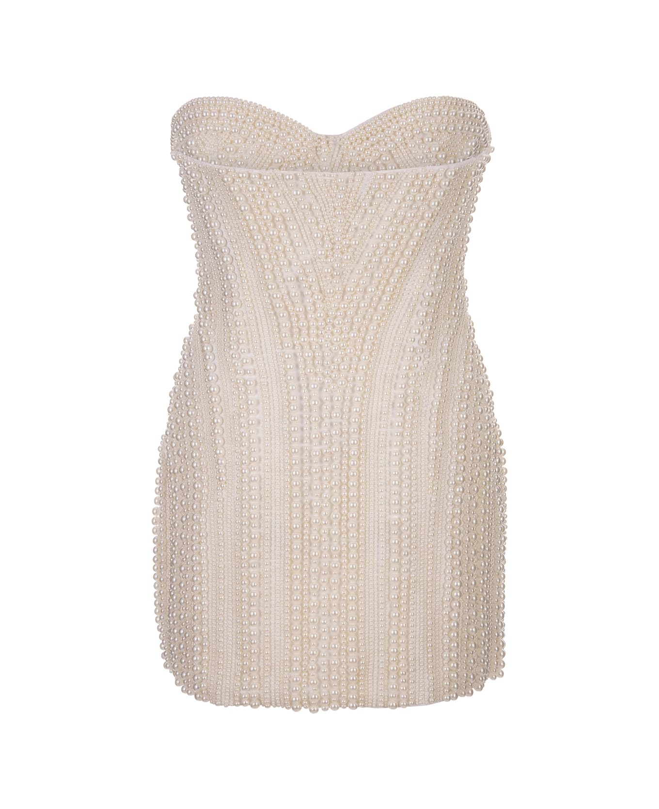 retrofete Ivory Deema Pearl Dress - White