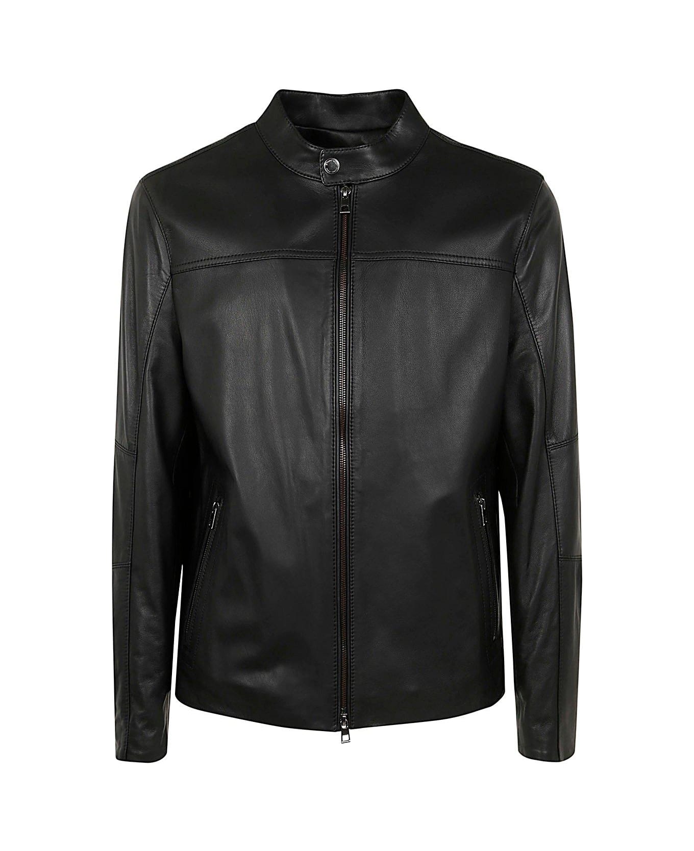 Michael Kors Zip-up Racer Jacket - Black