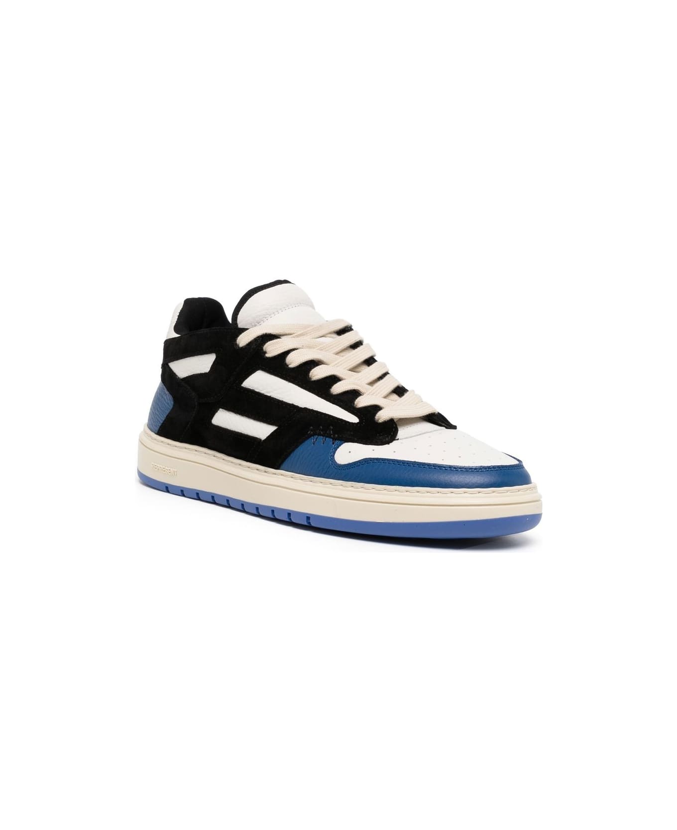 REPRESENT Reptor Low Sneakers - Black Cobalt Blue