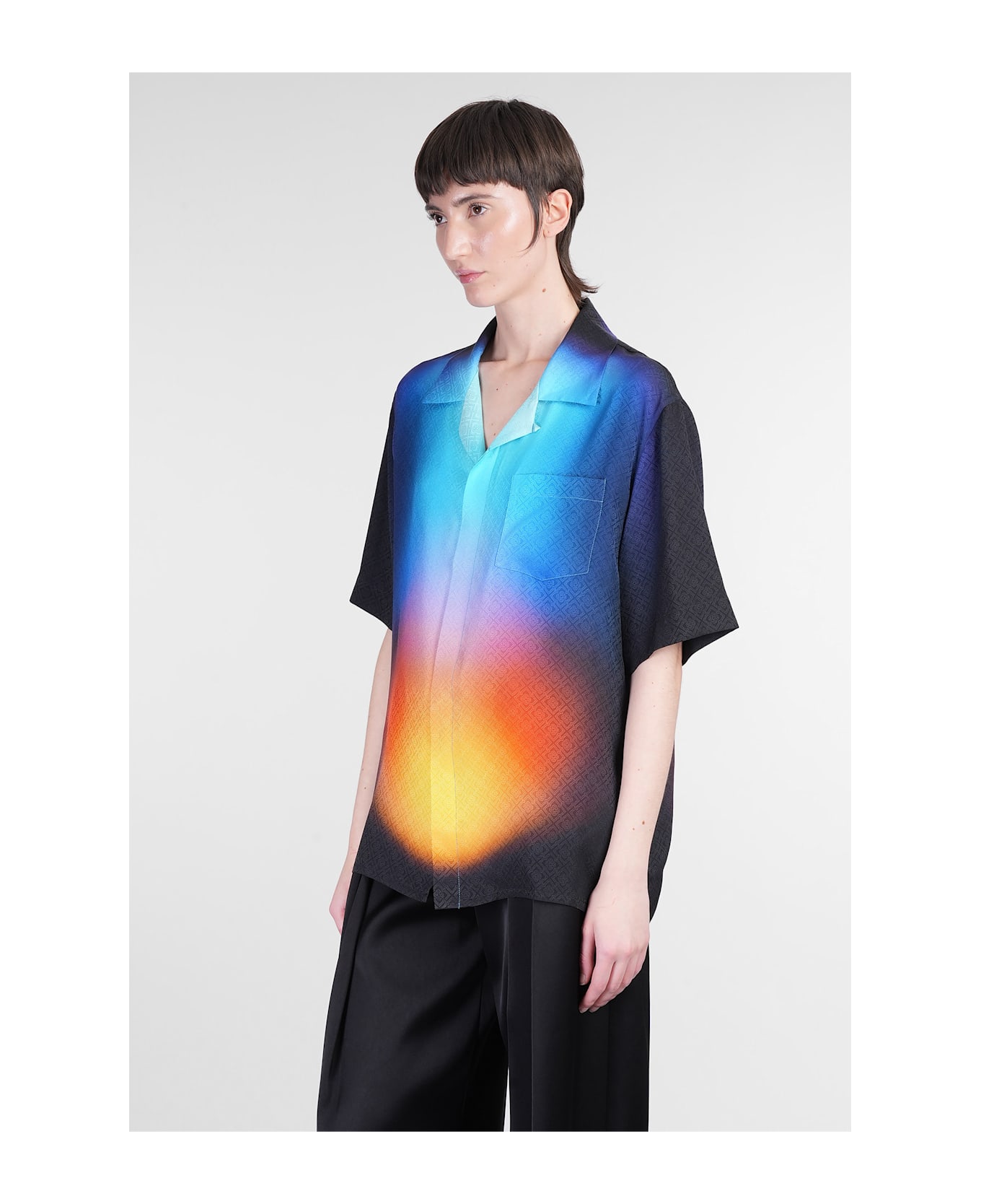 Casablanca Shirt In Multicolor Silk - multicolor