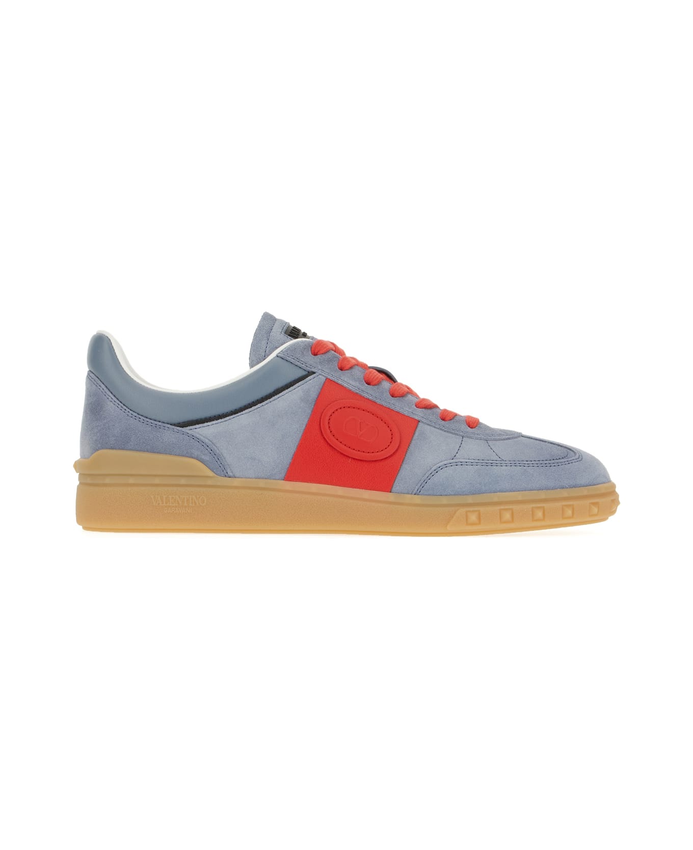 Valentino Garavani Multicolor Split Leather Upvillage Sneakers - Grigio