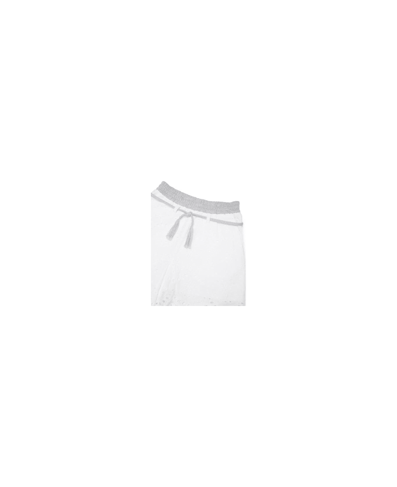 Max&Co. Shorts In Pizzo A Fiori - White