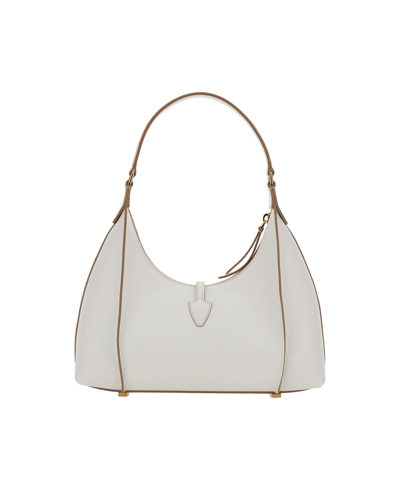 Tod's White Shoulder Bag With T Timeless Charm In Leather Woman - White