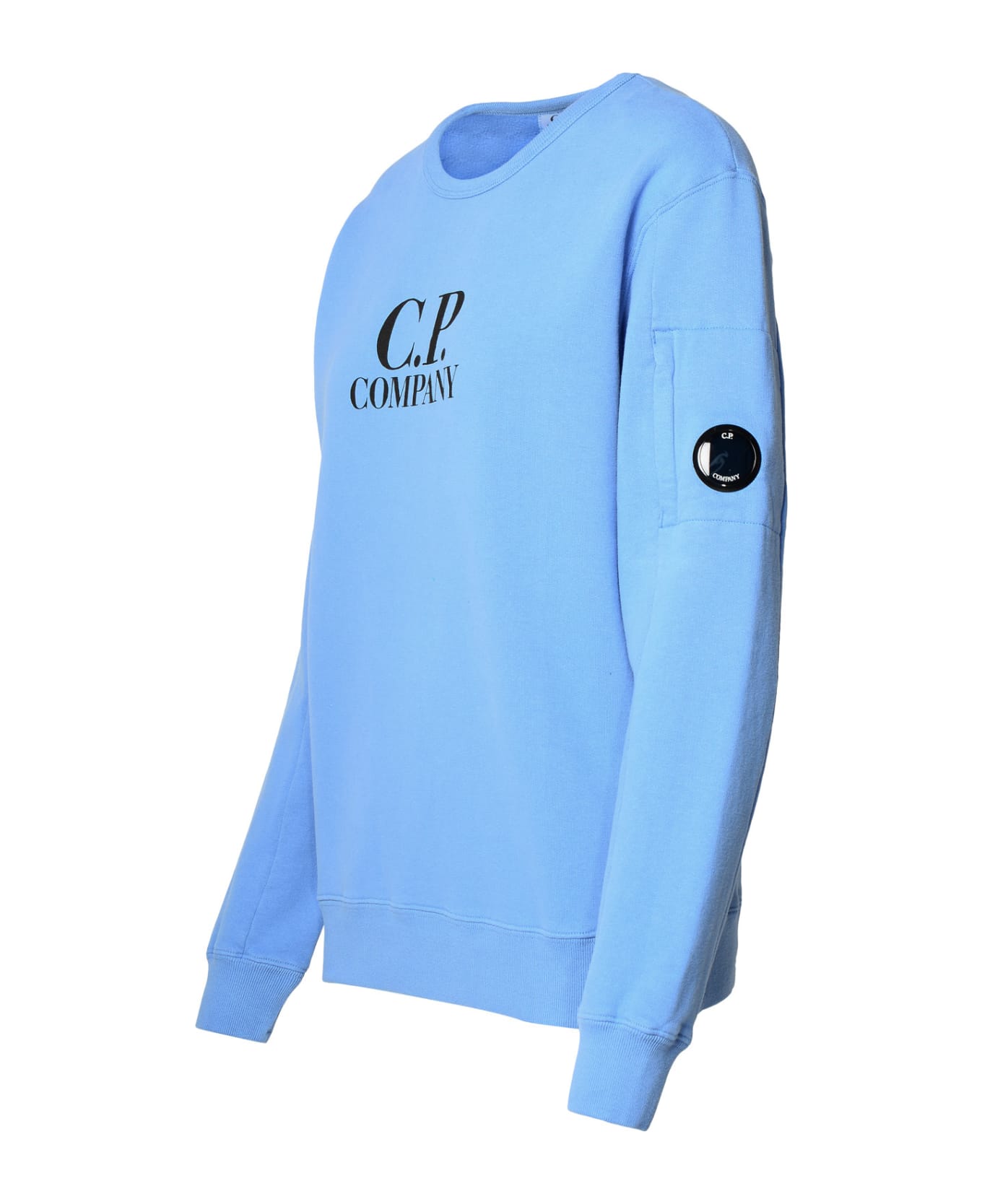 C.P. Company Light Blue Cotton Sweatshirt - Light Blue