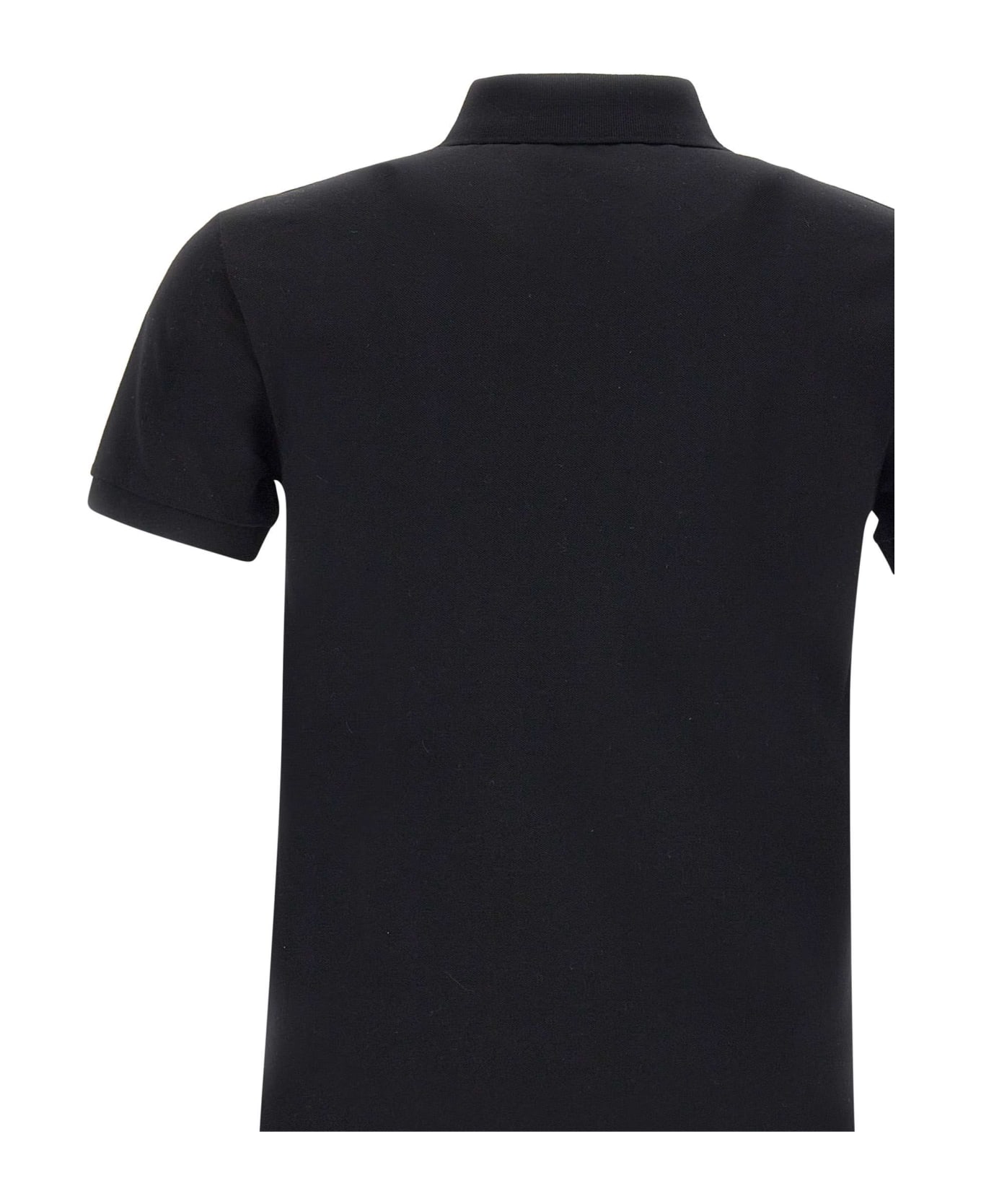 Polo Ralph Lauren "core Replen" Cotton Polo Shirt - BLACK