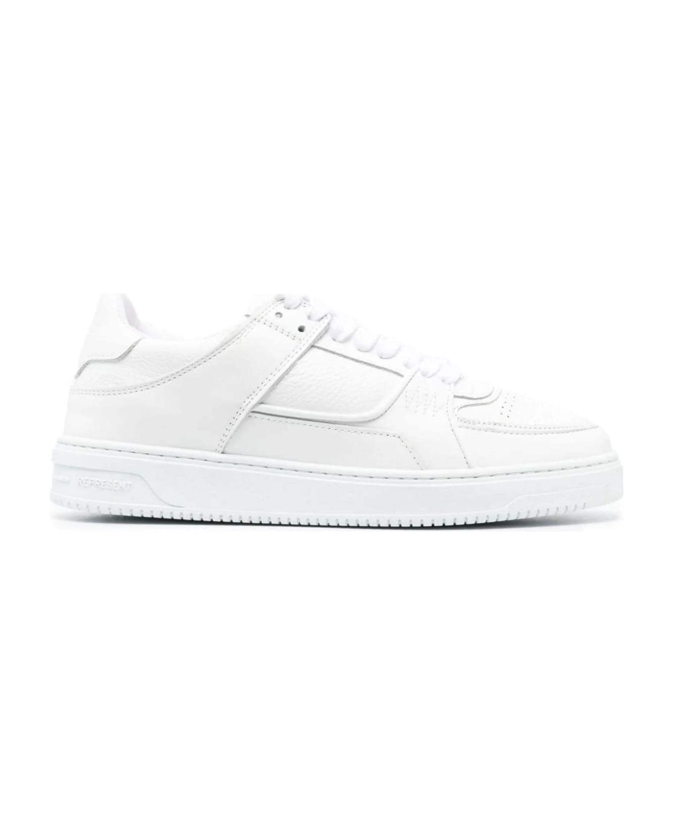 REPRESENT White Calf Leather Apex Sneakers