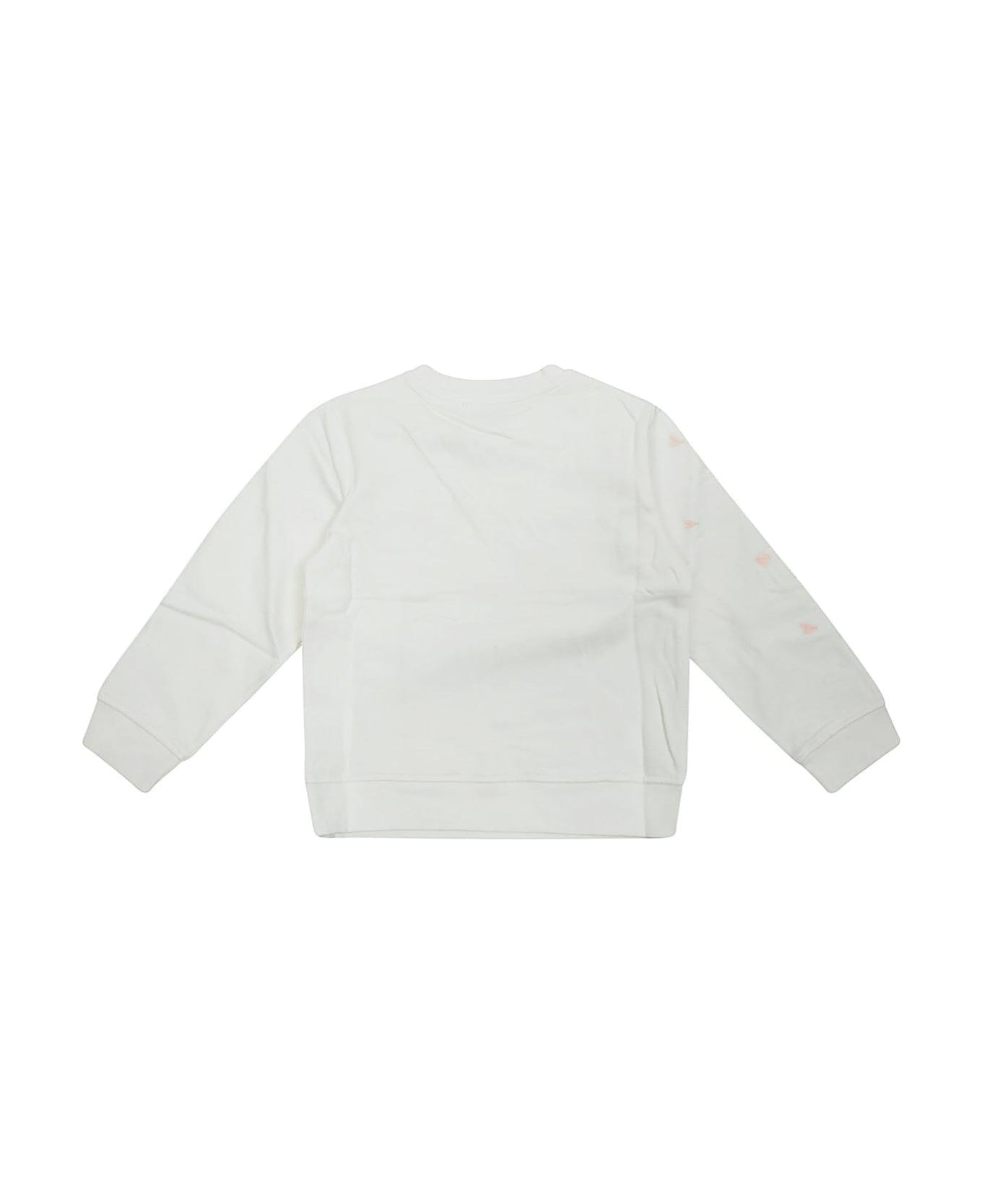 Stella McCartney Logo Embroidered Crewneck Knitted Jumper - Panna