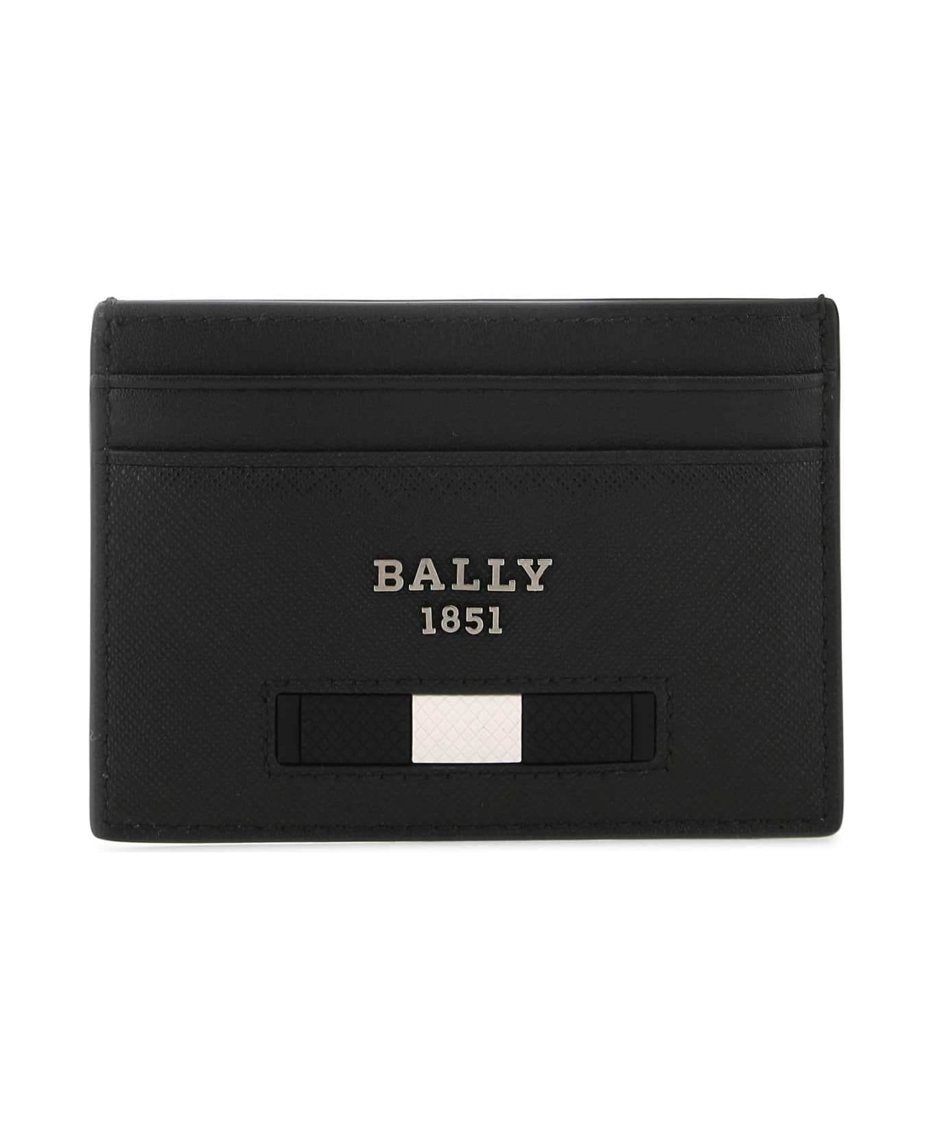 Bally Black Leather Card Holder - F100