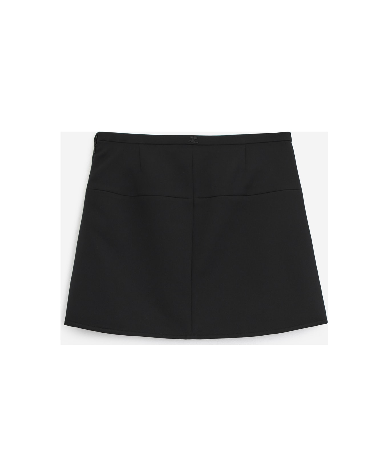 Courrèges Ellipse Twill Skirt - black