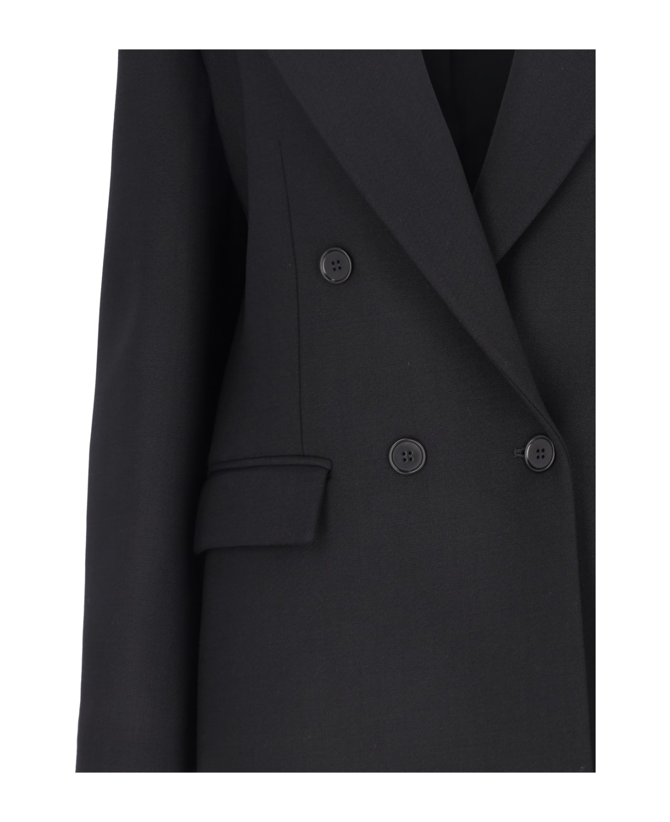 Parosh Double-breasted Blazer - Black  