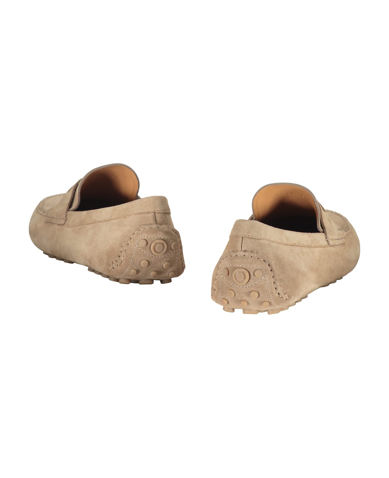 Ferragamo Leather Loafers - Beige