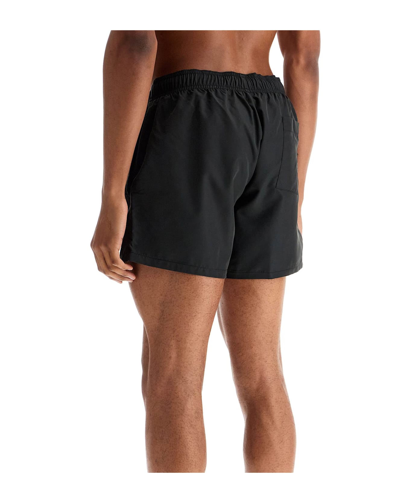 Hugo Boss Black Swimsuit Made Of Recycled Polyester With Quick-dry Feature - Black